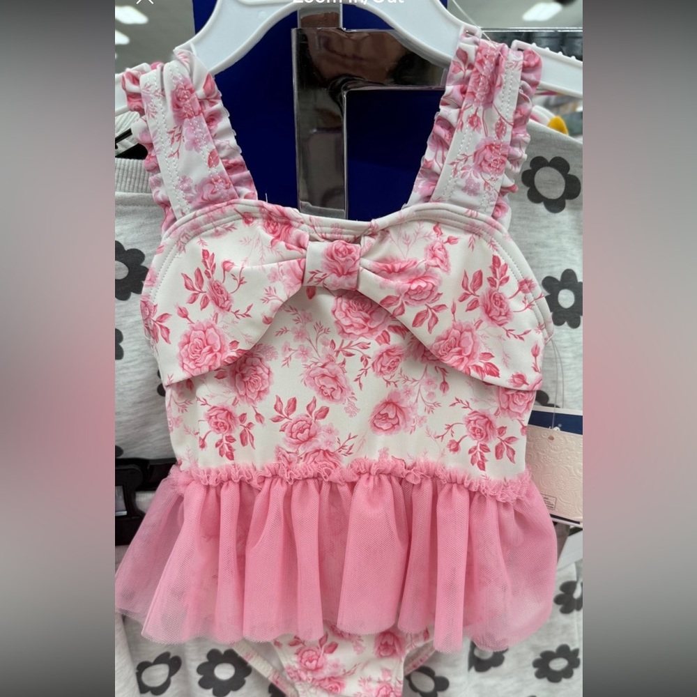 Catherine Malandrino baby floral swimsuit 18 months NWT